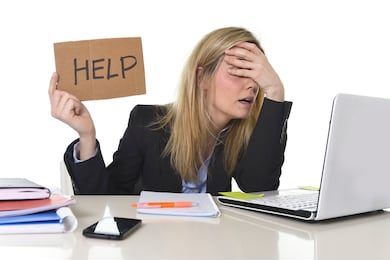 Frustrated Executive Holding Up a "Help" Sign | Top 3 Executive Search Fails | Talencio